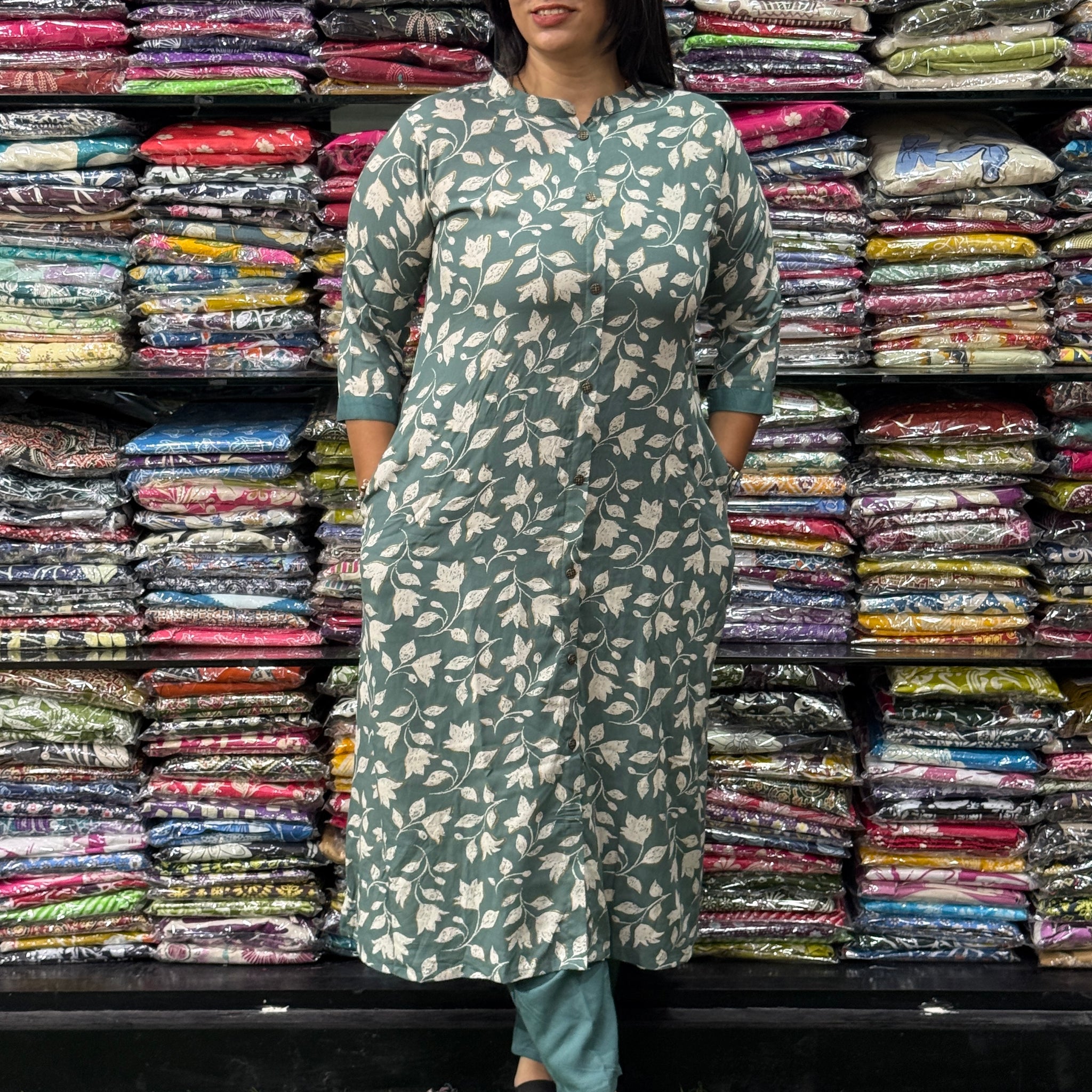 ALINE KURTI WITH PANT (PURE HEAVY RAYON)