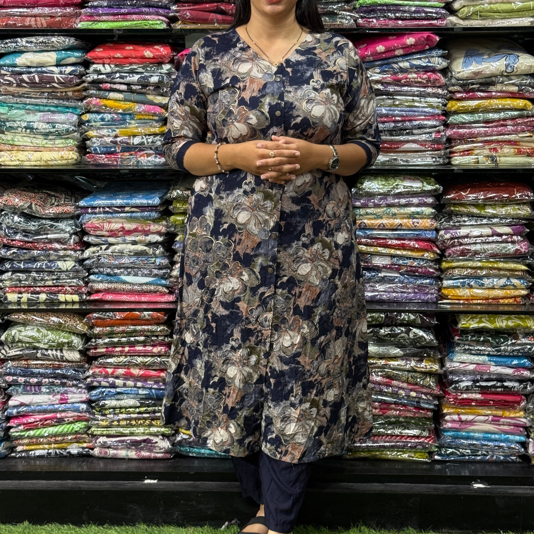 ALINE KURTI WITH PANT (PURE HEAVY RAYON)