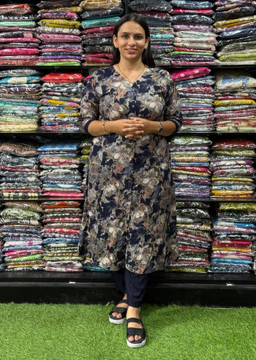 ALINE KURTI WITH PANT (PURE HEAVY RAYON)