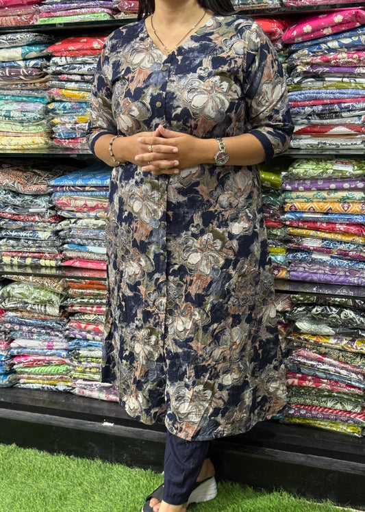 ALINE KURTI WITH PANT (PURE HEAVY RAYON)