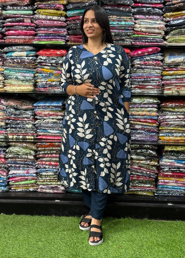 ALINE KURTI WITH PANT (PURE HEAVY RAYON)