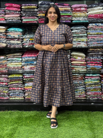 ROUND ONEPIECE ( PURE CAMRIC COTTON)