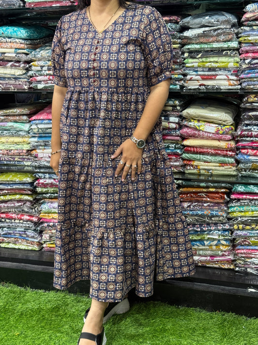 ROUND ONEPIECE ( PURE CAMRIC COTTON)