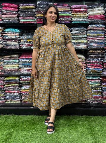 ROUND ONEPIECE (PURE CAMRIC COTTON)