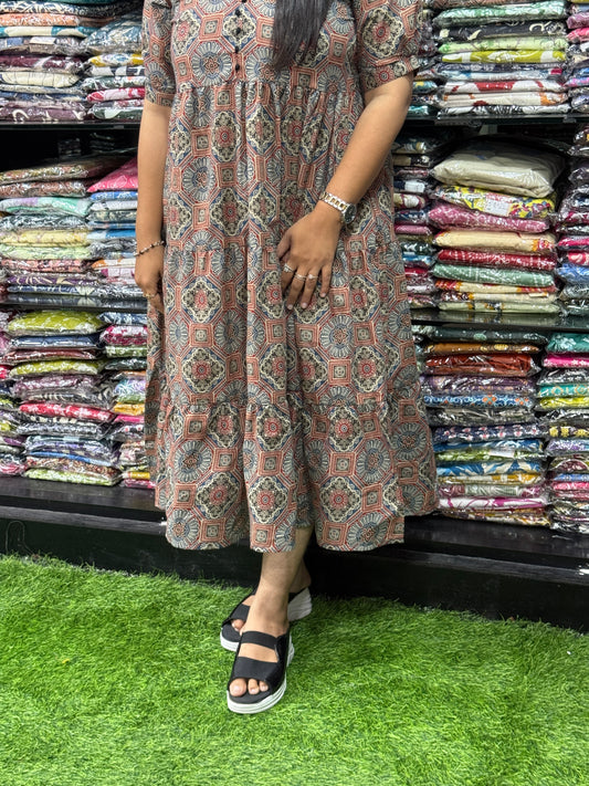 ROUND ONEPIECE (PURE CAMRIC COTTON)