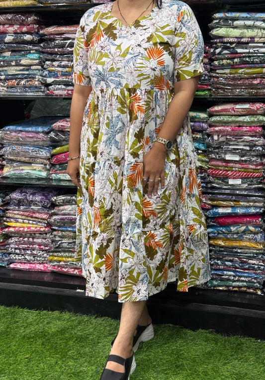 ROUND ONEPIECE (PURE CAMRIC COTTON)