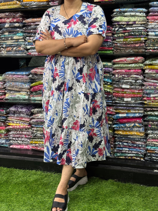 ROUND ONEPIECE (PURE CAMRIC COTTON)