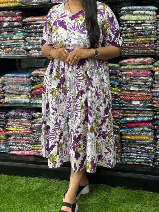 ROUND ONEPIECE (PURE CAMRIC COTTON)