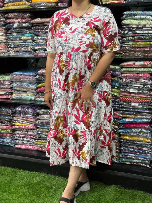 ROUND ONEPIECE (PURE CAMRIC COTTON)