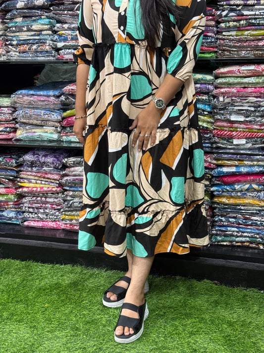 ROUND ONEPIECE (HEAVY 22KG RAYON) (WITH OPENABLE BUTTON)