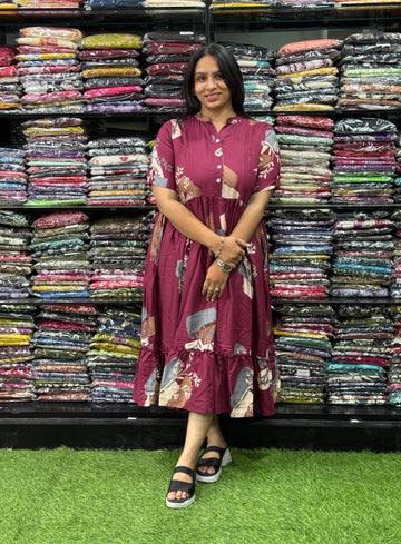 ROUND ONEPIECE (HEAVY 22KG RAYON) (WITH OPENABLE BUTTON)