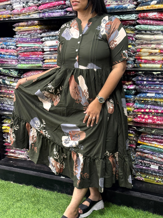 ROUND ONEPIECE (HEAVY 22KG RAYON) (WITH OPENABLE BUTTON)