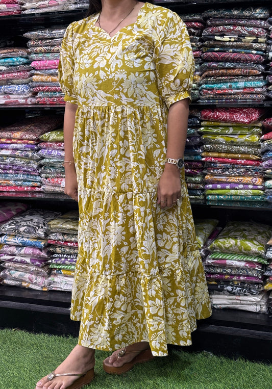 ROUND ONEPIECE (PURE CAMRIC COTTON)