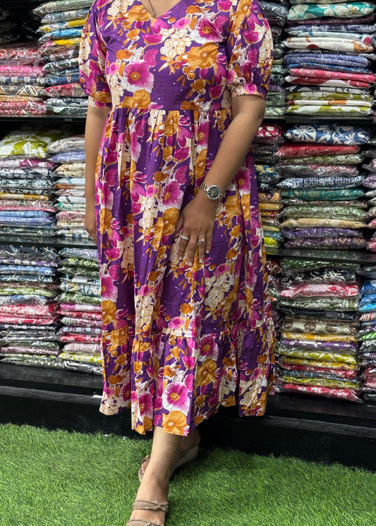 ROUND ONEPIECE ( PURE CAMRIC COTTON)