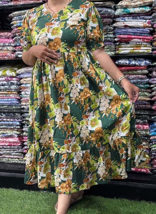 ROUND ONEPIECE ( PURE CAMRIC COTTON)