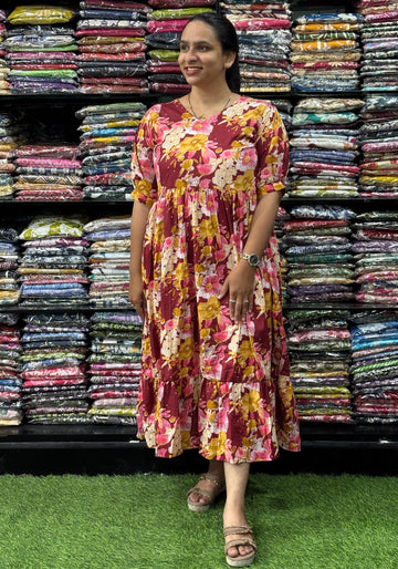 ROUND ONEPIECE ( PURE CAMRIC COTTON)