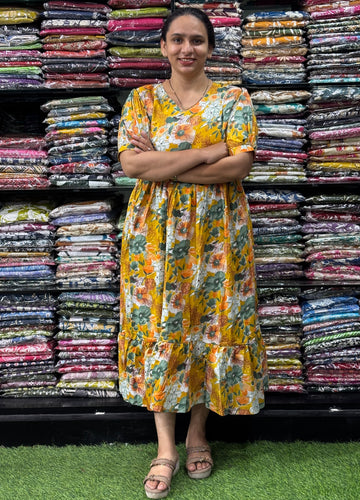 ROUND ONEPIECE ( PURE CAMRIC COTTON)