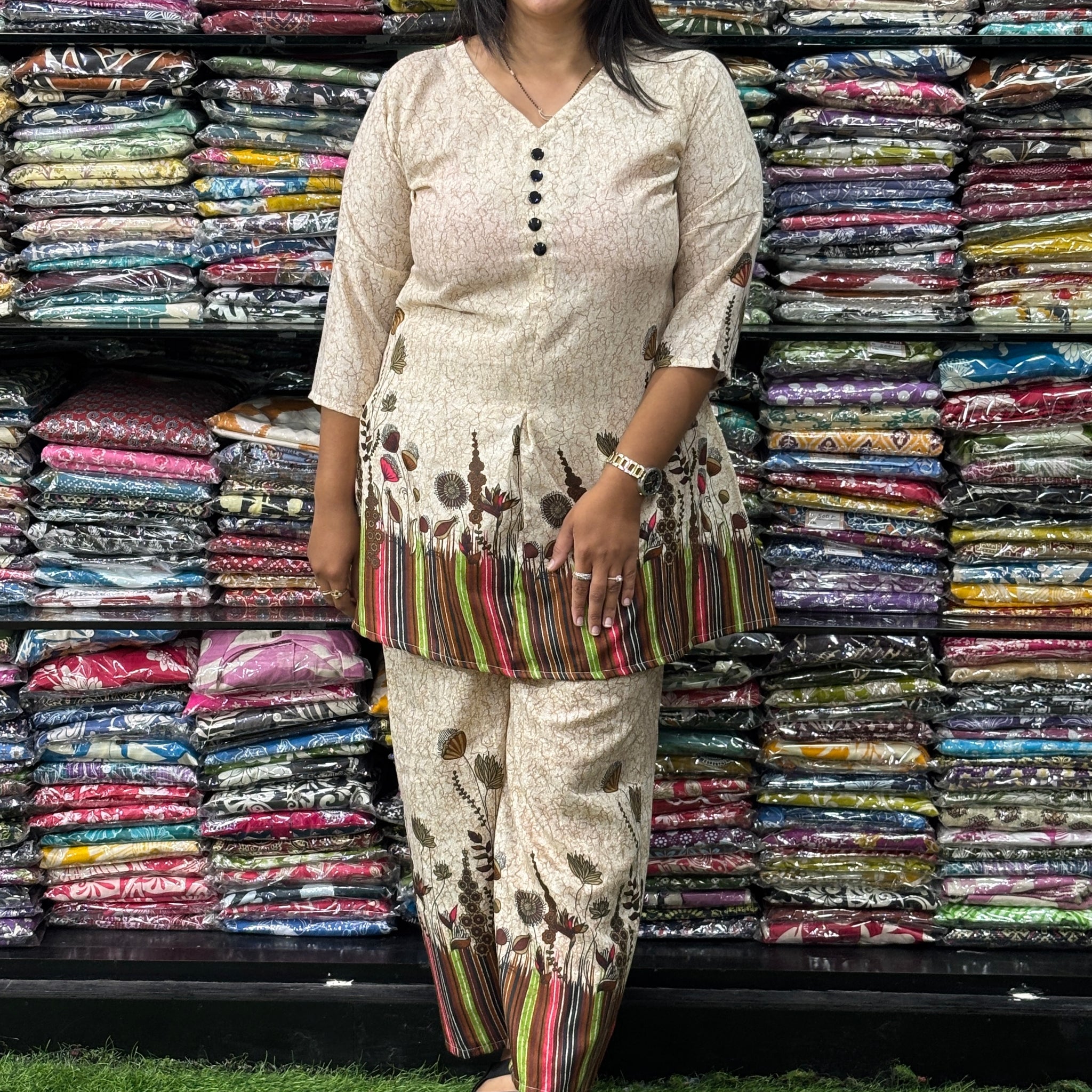 TUNIC WITH PLAZO (MAGIC MIX COTTON)