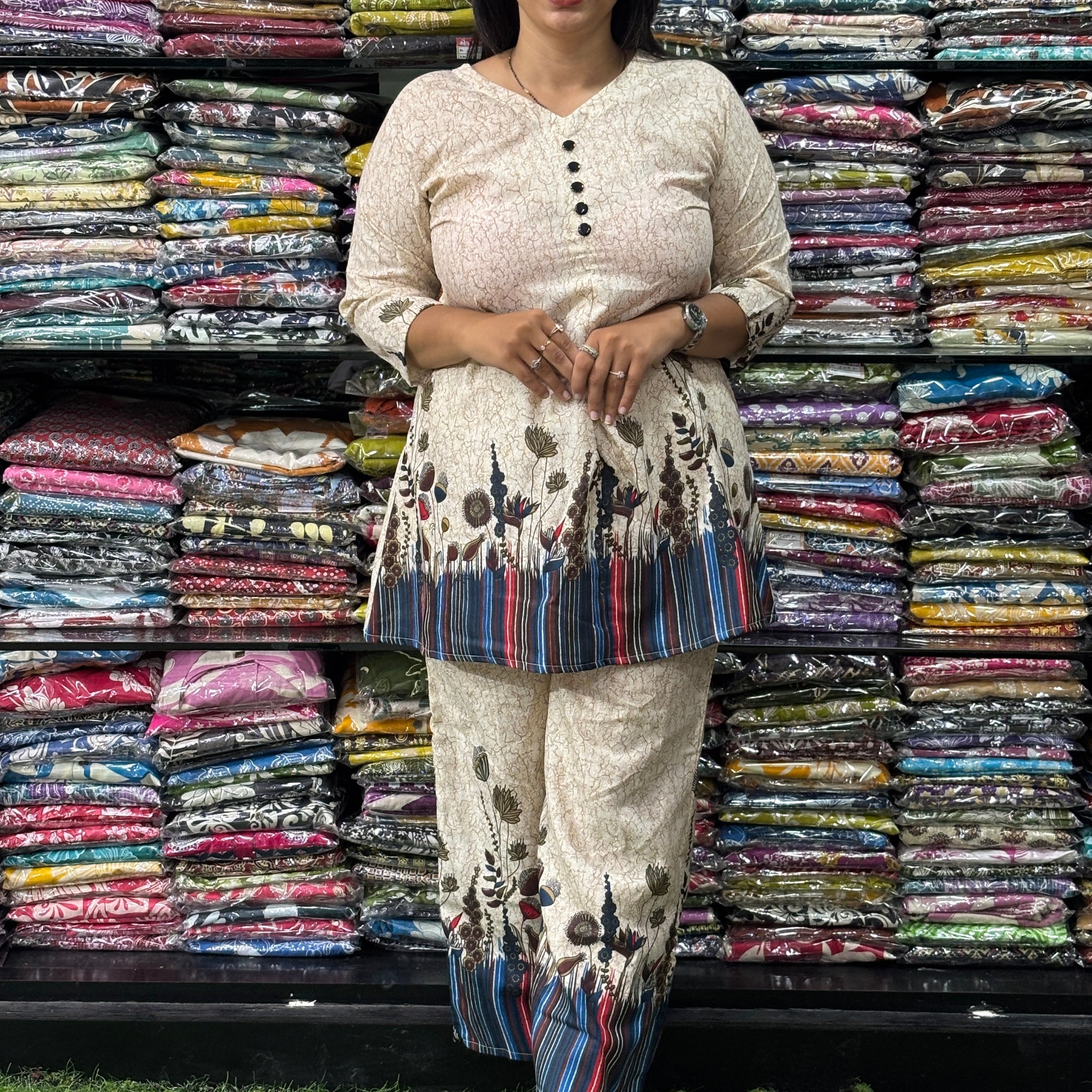 TUNIC WITH PLAZO (MAGIC MIX COTTON)