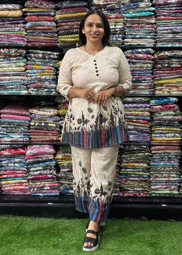 TUNIC WITH PLAZO (MAGIC MIX COTTON)