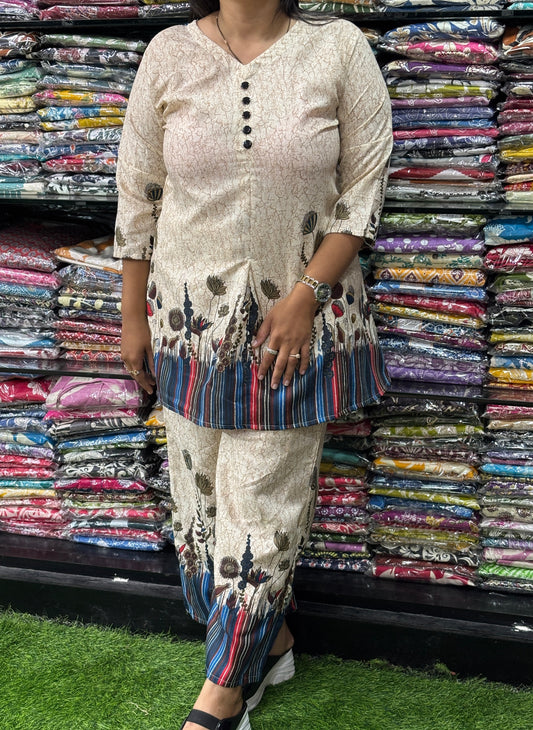 TUNIC WITH PLAZO (MAGIC MIX COTTON)