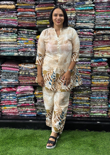 TUNIC WITH PLAZO (MAGIC MIX COTTON)