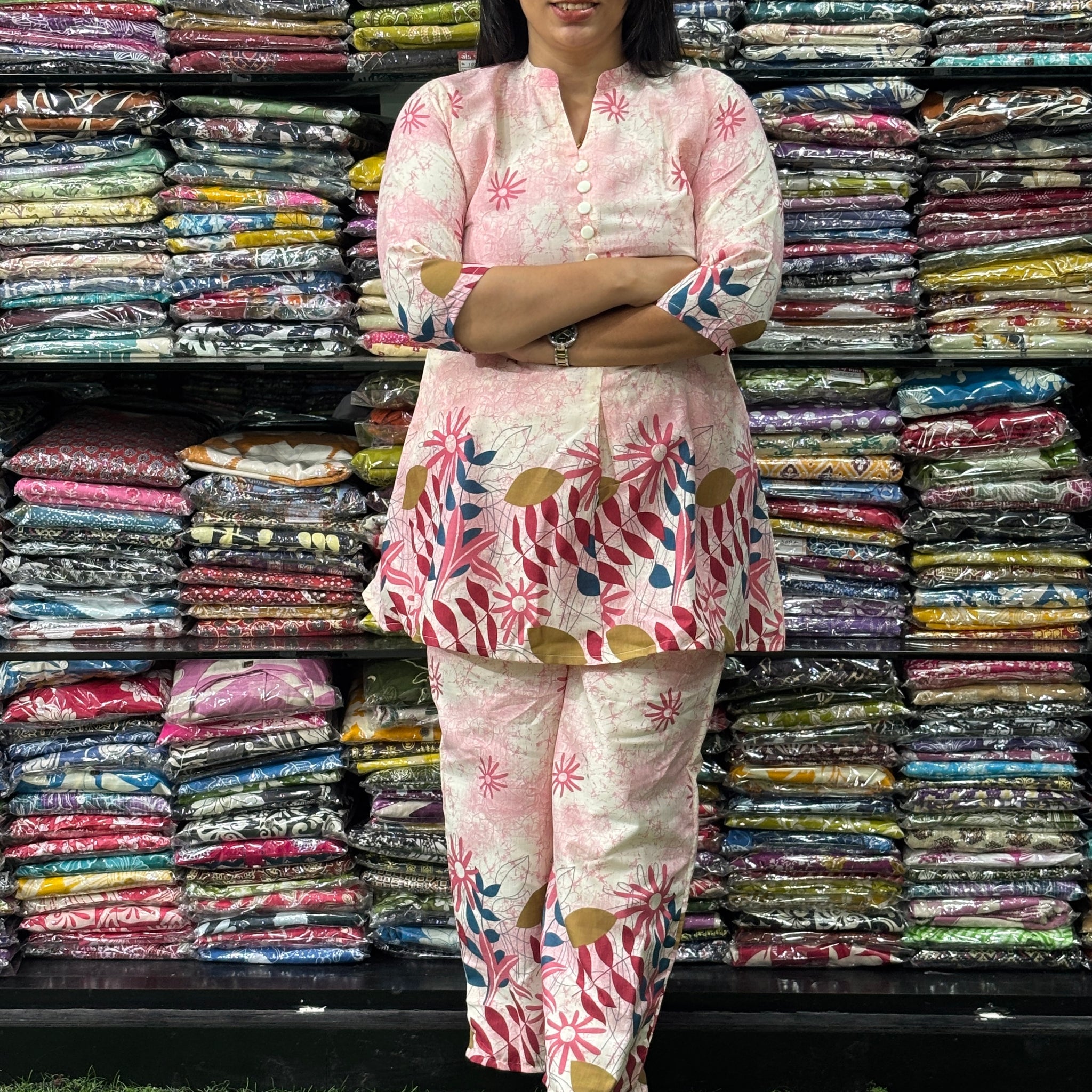 TUNIC WITH PLAZO (MAGIC MIX COTTON)