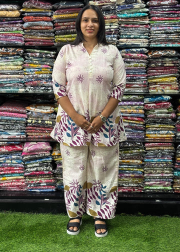 TUNIC WITH PLAZO (MAGIC MIX COTTON)