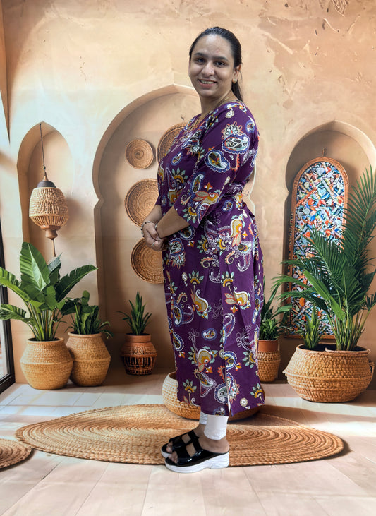 ALINE SINGLE KURTI (PURE CAMRIC COTTON)