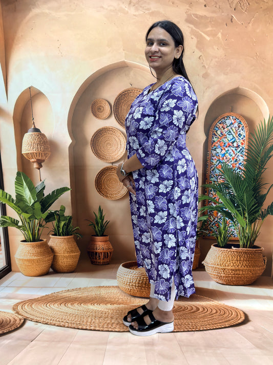 ALINE SINGLE KURTI (PURE CAMRIC COTTON)
