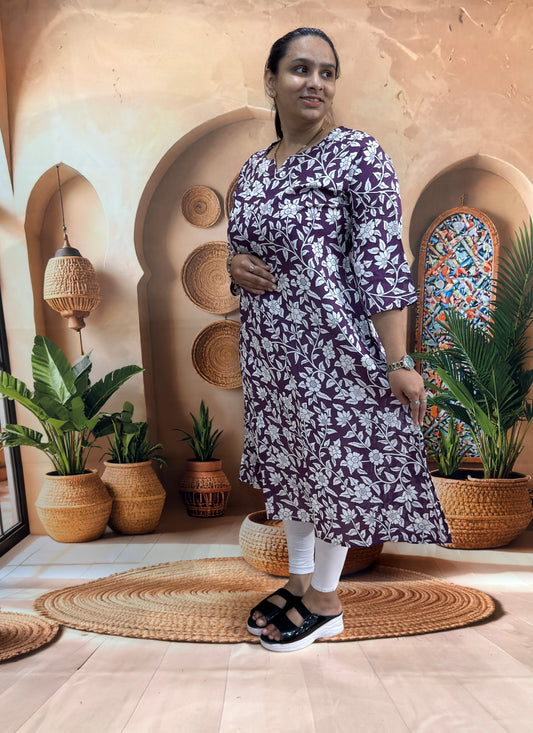 ALINE SINGLE KURTI (PURE CAMRIC COTTON)