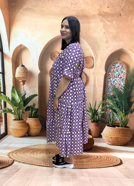 ROUND ONEPIECE (PURE CAMRIC COTTON)