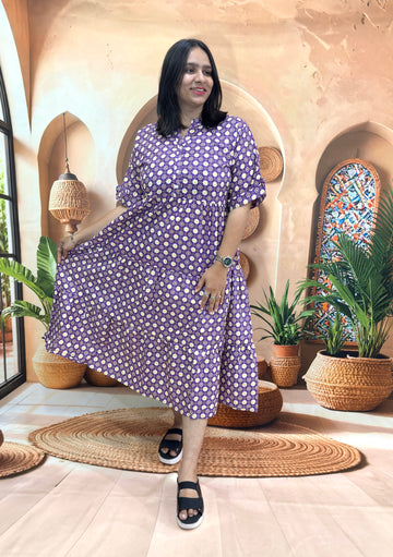 ROUND ONEPIECE (PURE CAMRIC COTTON)