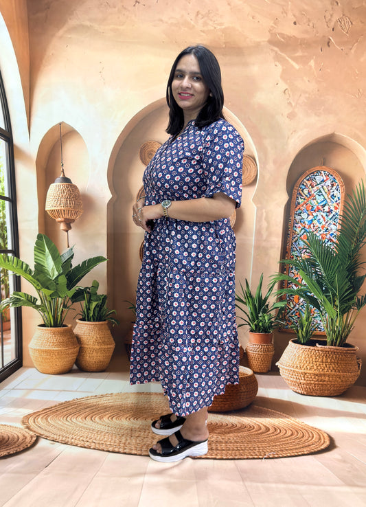 ROUND ONEPIECE (PURE CAMRIC COTTON)