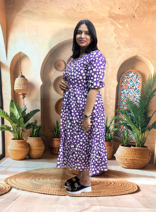 ROUND ONEPIECE (PURE CAMRIC COTTON)