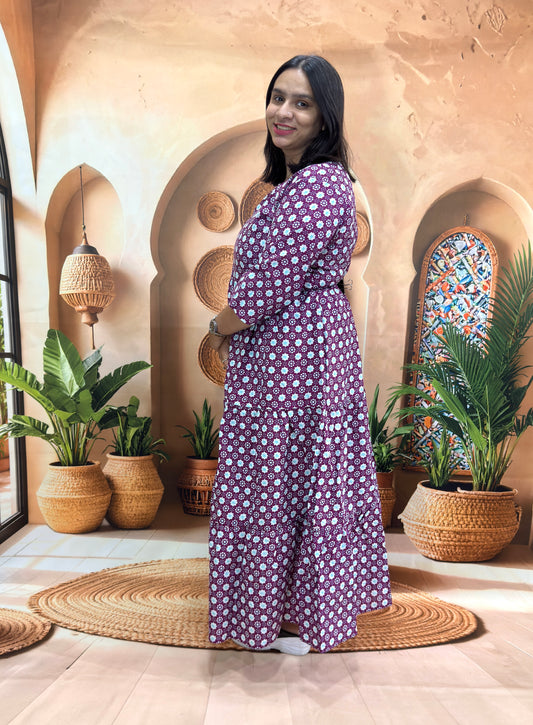 ROUND ONEPIECE (PURE CAMRIC COTTON)