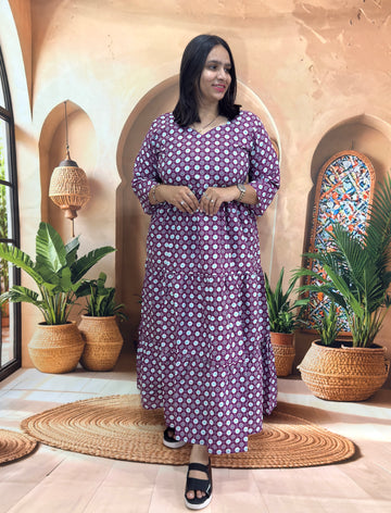 ROUND ONEPIECE (PURE CAMRIC COTTON)