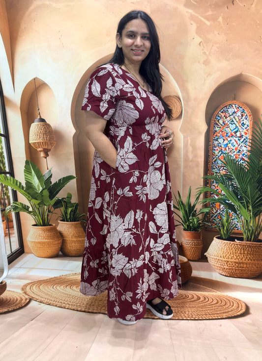 ROUND ONEPIECE (PURE CAMRIC COTTON)