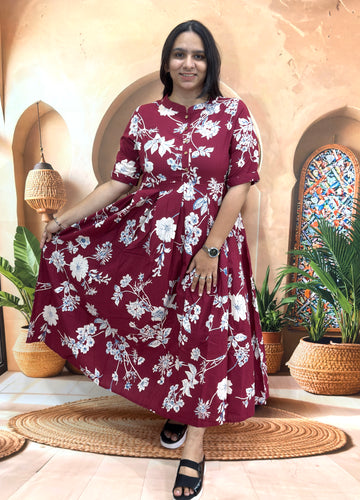 ROUND ONEPIECE (PURE CAMRIC COTTON)