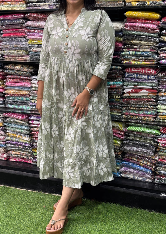 ROUND ONEPIECE (PURE CAMRIC COTTON)