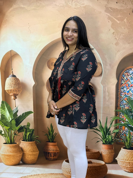 ROUND TUNIC (PURE CAMRIC COTTON)