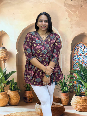 ROUND TUNIC (PURE CAMRIC COTTON)