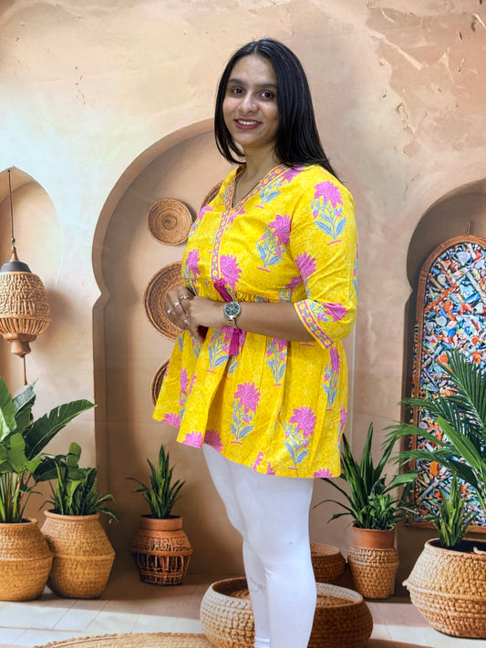 ROUND TUNIC (PURE CAMRIC COTTON)