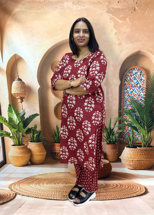 STRAIGHT KURTI PANT (PURE CAMRIC COTTON)