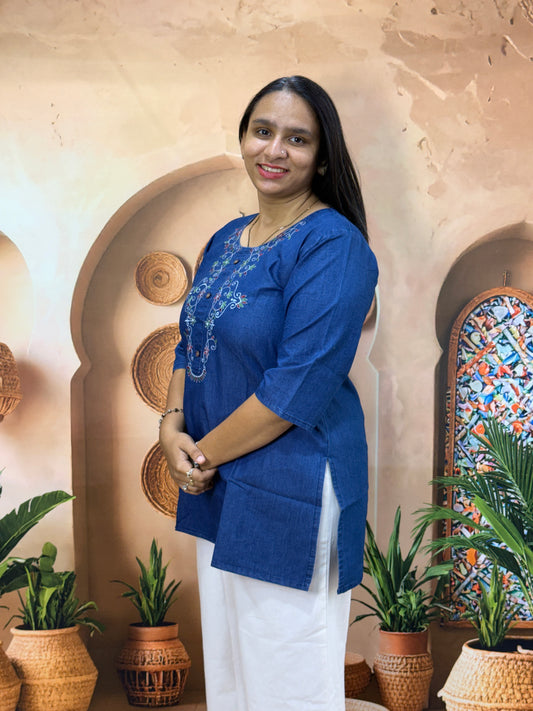 STRAIGHT TUNIC (DENIM)