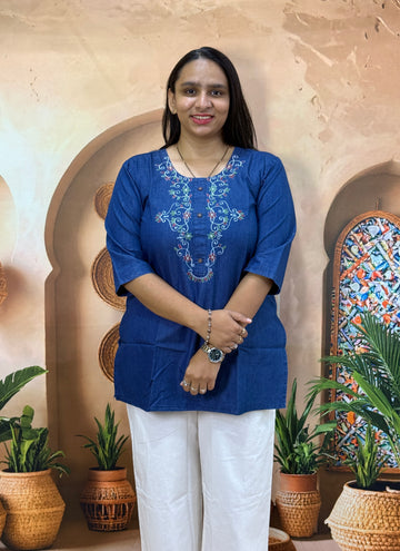 STRAIGHT TUNIC (DENIM)