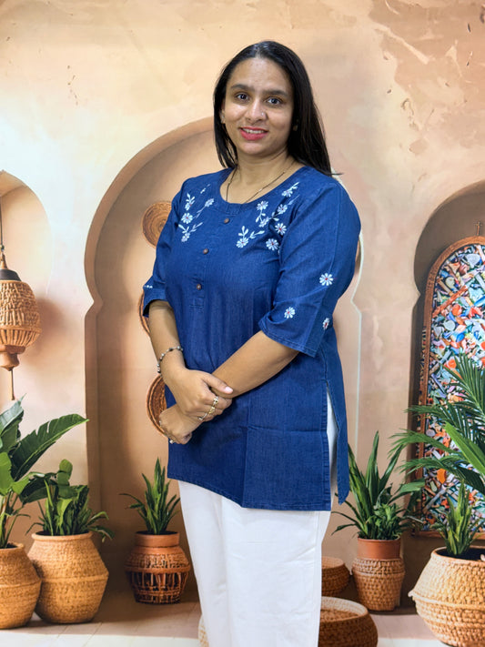 STRAIGHT TUNIC (DENIM)