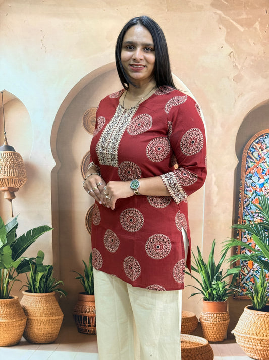 STRAIGHT TUNIC (PURE CAMRIC COTTON)
