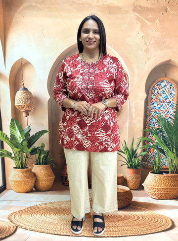 STRAIGHT TUNIC (PURE CAMRIC COTTON)