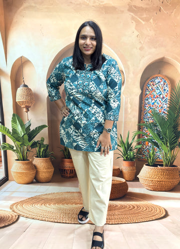 STRAIGHT TUNIC (PURE CAMRIC COTTON)